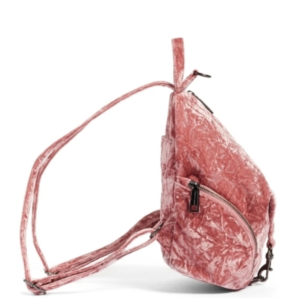 REBECCA MINKOFF Medium Julian Velvet Backpack - Picture 2 of 11